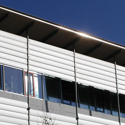 铝制建筑遮阳板 - VB-H-300-ND-00 - MLL-HAMBURG® - 用于外墙 / 用于窗 / 立式
