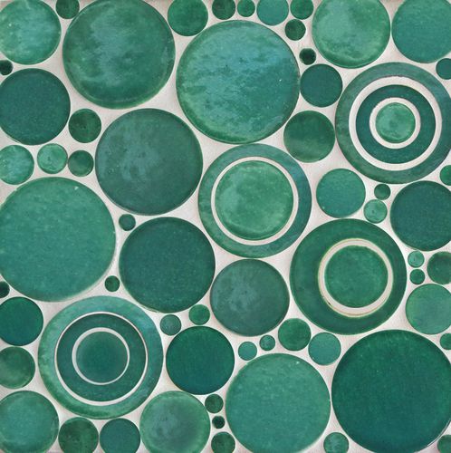 陶瓷马赛克 - BUBBLES - Mercury Mosaics - 室内 / 墙面 / 圆形