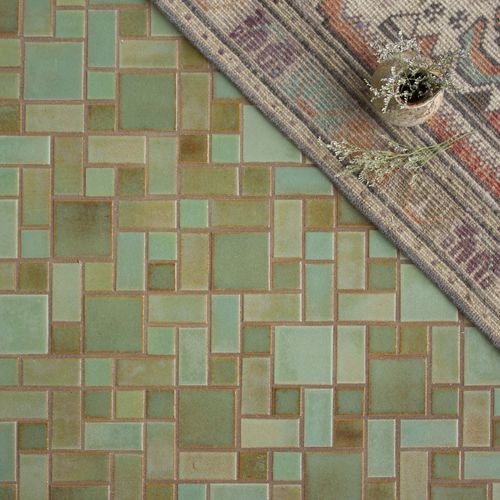 陶瓷马赛克 - REGULAR CRAFTSMAN SQUARES - Mercury Mosaics - 哑光 / 室内 / 墙面