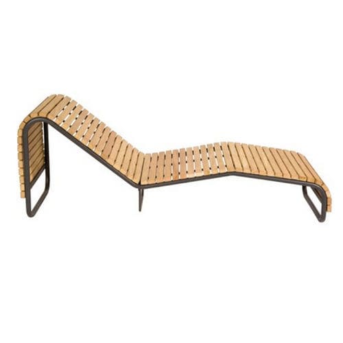 传统风格日光浴躺椅 - GUYON - 木质 / 聚酯 / 金属