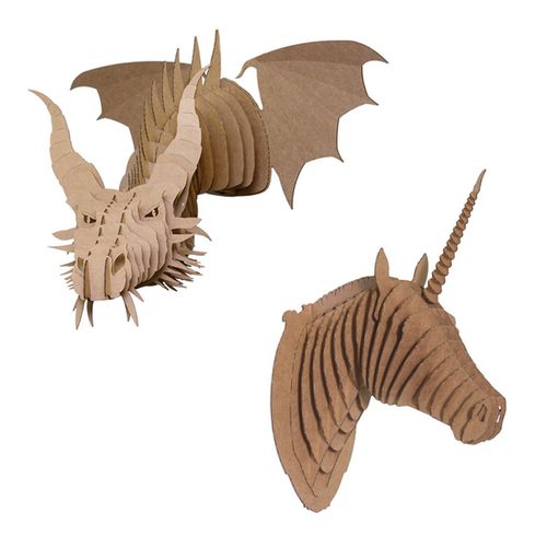 硬纸板雕塑 - FANTASY SET - cardboard safari - 墙面