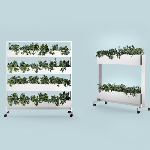 金属花坛 - QADRO - ICF - 布料 / 长方形 / 模块化