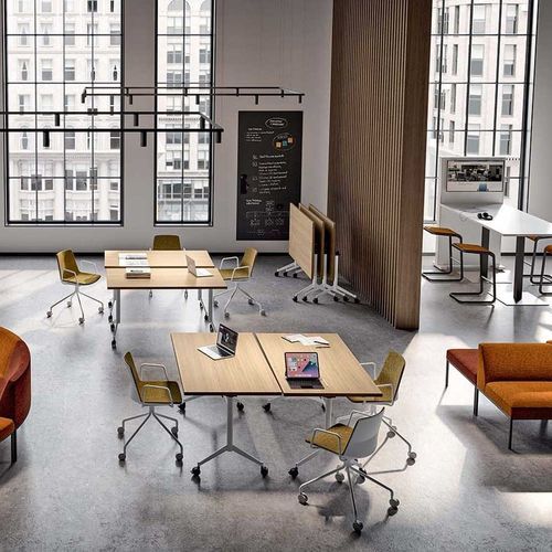 开放式办公桌 - POP-UP   - Quadrifoglio Sistemi d'Arredo - 落地 / 2人 / 现代风格