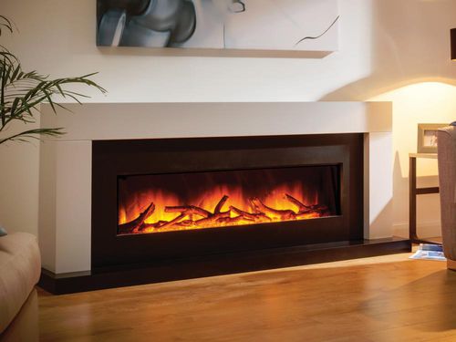 电壁炉 - KAYDEN 1300/900 SUITE - Flamerite Fires - 落地式 / 单面 / 炉膛封闭式