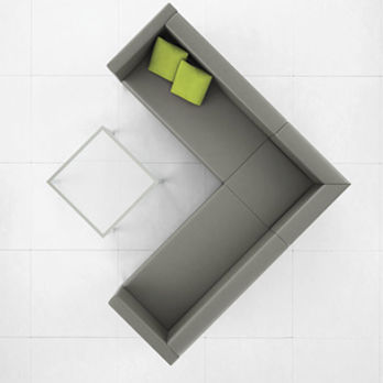 组合沙发 - INFINITY - Office Furniture Group - 现代风格 / 皮质 / 棕色