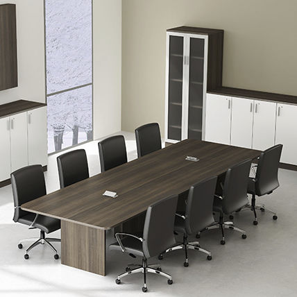 现代风格会议室桌 - Office Furniture Group - 木质 / 金属桌脚 / 长方形