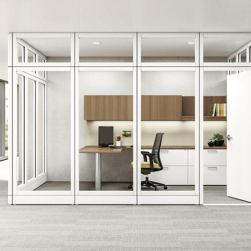 活动隔断 - CETRA™ - KIMBALL Office - 固定式 / 模块化 / 玻璃板