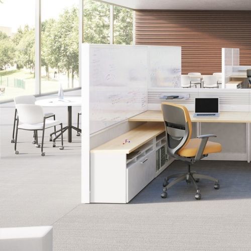 台式办公室隔板 - XSITE® - KIMBALL Office - 落地式 / 自承重 / 可调节