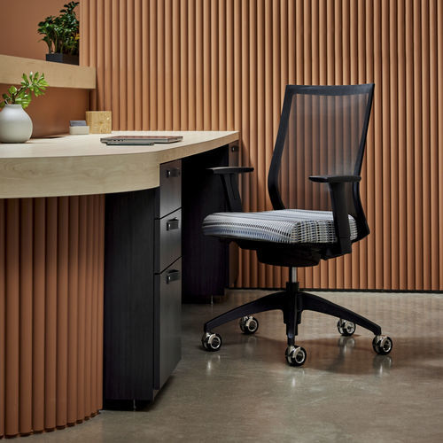 尼龙工作椅 - HELIO™ - KIMBALL Office - 人体工学 / 可调节 / 黑色