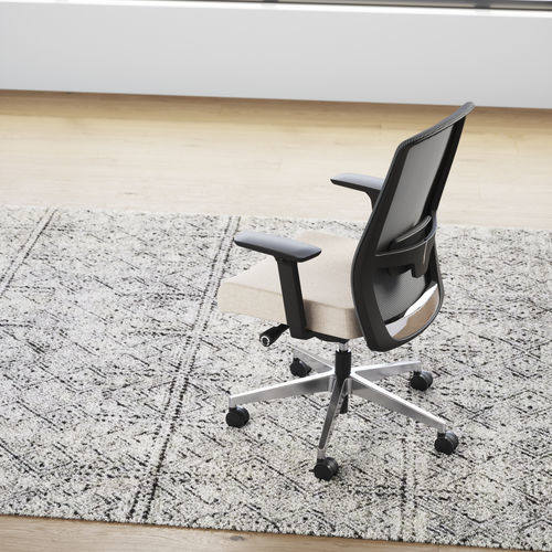抛光铝工作椅 - MELORA™ - KIMBALL Office - 塑料 / 胶合板 / 垫式