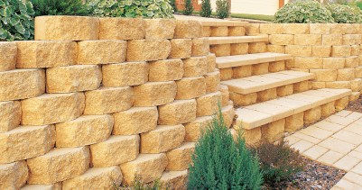 实心混凝土块 - GARDENWALL® - Cultured Stone Products - 用于挡土墙