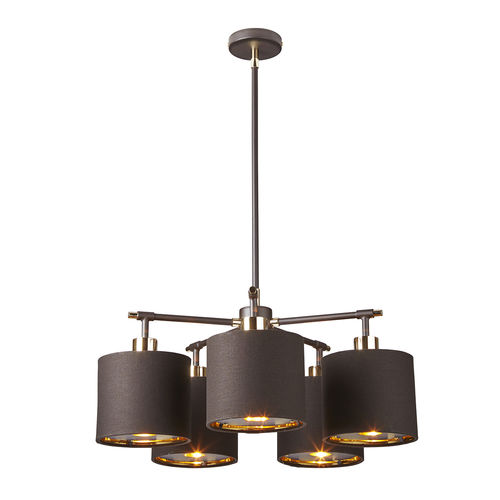 现代风格枝形吊灯 - BALANCE - Elstead Lighting Ltd - 抛光黄铜 / 布料 / 丙烯塑料