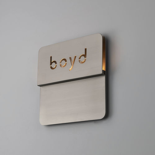 现代风格壁灯 - PLATEAU - BOYD - 室内 / 黄铜 / 方形