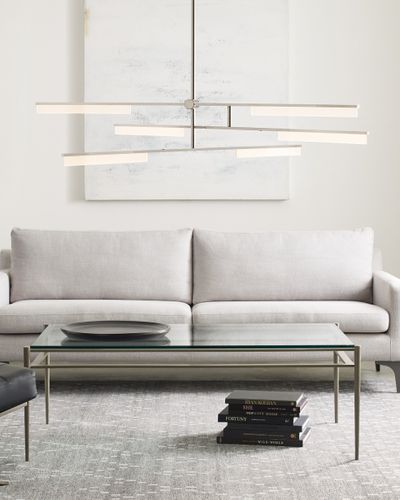 现代风格枝形吊灯 - KLEE 6-LIGHT - TECH LIGHTING - 黄铜 / 丙烯塑料 / 商用