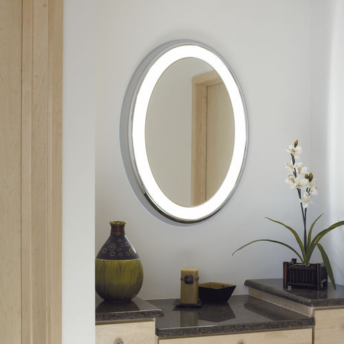 壁挂浴室镜子 - TIGRIS MIRROR OVAL - TECH LIGHTING - 现代风格 / 椭圆 / LED照明