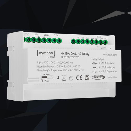 照明控制模块 - SYMPHO 4x16A DALI-2 Relay - Traxon Technologies - DIN导轨 / 室内 / 家用