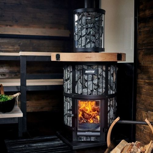 木材采暖炉 - Legend 240 GreenFlame - HARVIA - 10 kW...20 kW / 20 kW...50 kW / 落地式