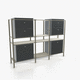 餐具柜 / 现代风格 / 木制贴皮 / 涂漆中密度纤维板