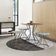 现代风格小圆桌 / Corian®可丽耐 / 坚硬表面 / 金属