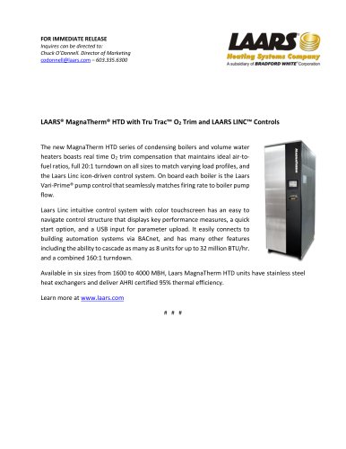 MagnaTherm HTD Press Release