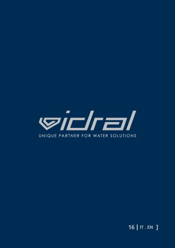 UNIQUE PARTNER FOR WATER SOLUTIONS