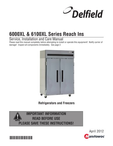 6000XL & 6100XL Series Reach Ins