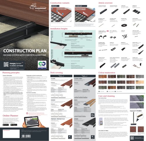 Construction plan - Decking System with Concrete Kerbstone