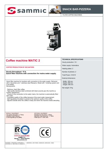 Coffee machine MATIC 2