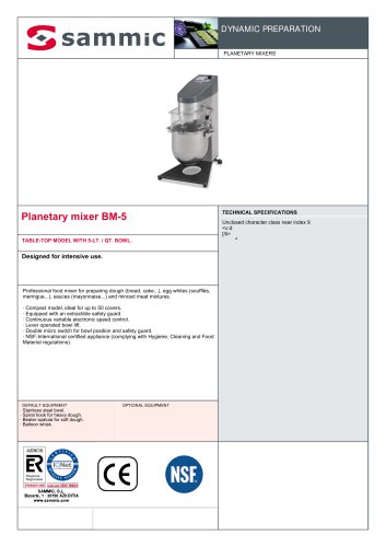 Planetary mixer BM-5