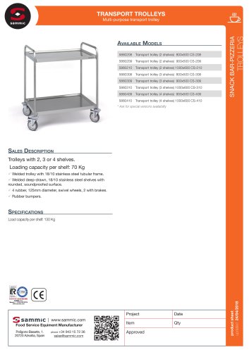 Transport trolleys