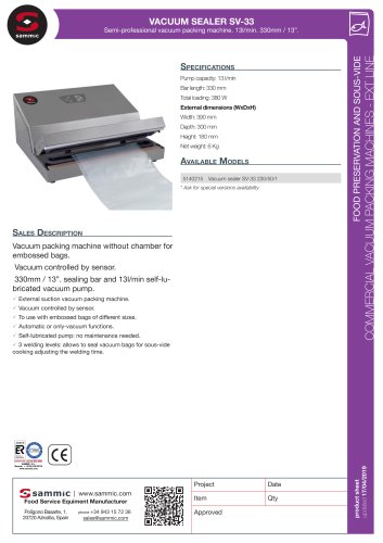 VACUUM SEALER SV-33