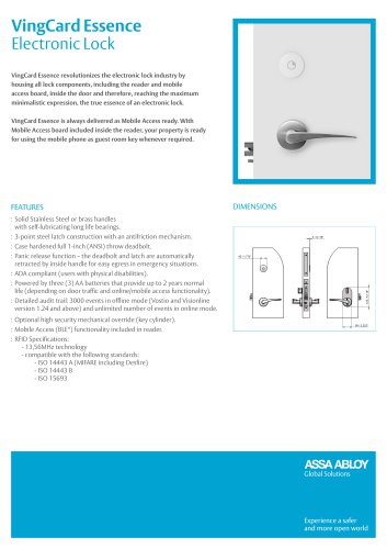 VingCard Essence Electronic Lock