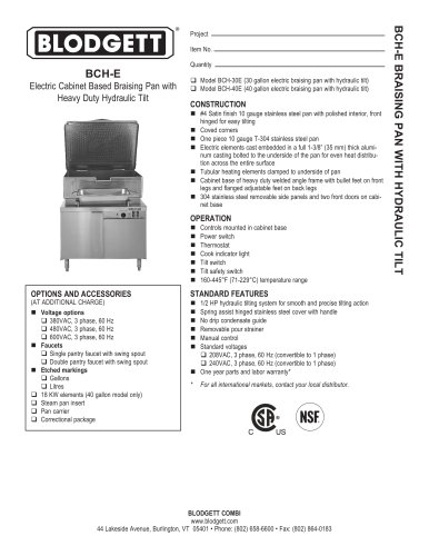 BCH-E Series