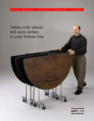 Pacer Mobile Folding Table 