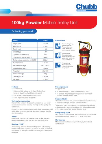 100kg Powder Mobile Trolley Unit