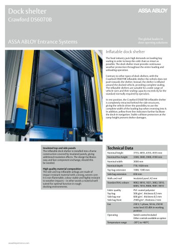 Dock shelter Crawford DS6070B
