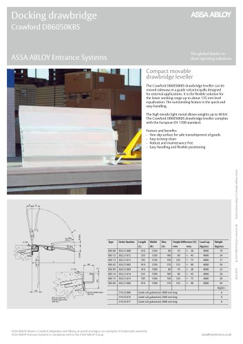 Docking drawbridge Crawford DB6050KBS