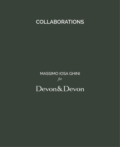 Massimo Iosa Ghini for Devon&Devon