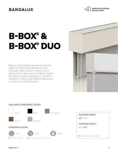 B-Box Duo - USA  ( inches )