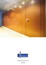 Washroom partition system classiccell