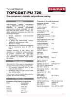 Technical Datasheet TOPCOAT-PU 720