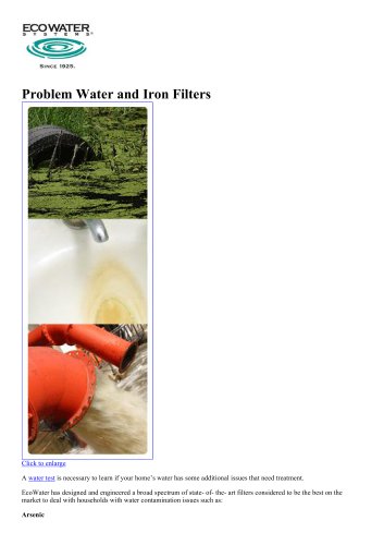 Whole Home Water Filtration & Drinking Water Systems