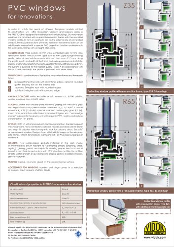 PVC WINDOWS FOR RENOVATIONS