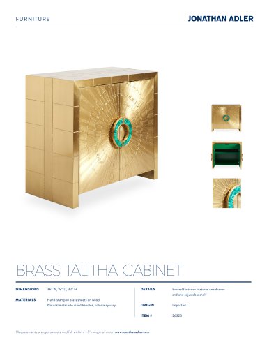 BRASS TALITHA CABINET