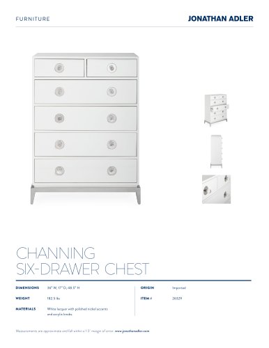 CHANNING SIX-DRAWER TALL CHEST