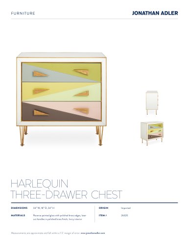 HARLEQUIN THREE-DRAWER CHEST