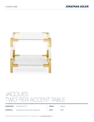 JACQUES TWO-TIER ACCENT TABLE