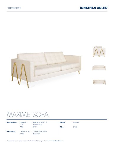 MAXIME SOFA