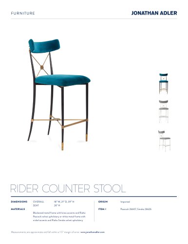 RIDER COUNTER STOOL