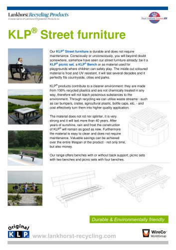 KLP® Street furniture